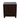 Brown Wood Nightstand with 2 Drawers